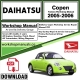 Daihatsu Copen Workshop Service Repair Manual Download 2005 - 2006 PDF
