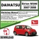 Daihatsu Sirion M300 Workshop Service Repair Manual Download 2007 - 2008 PDF