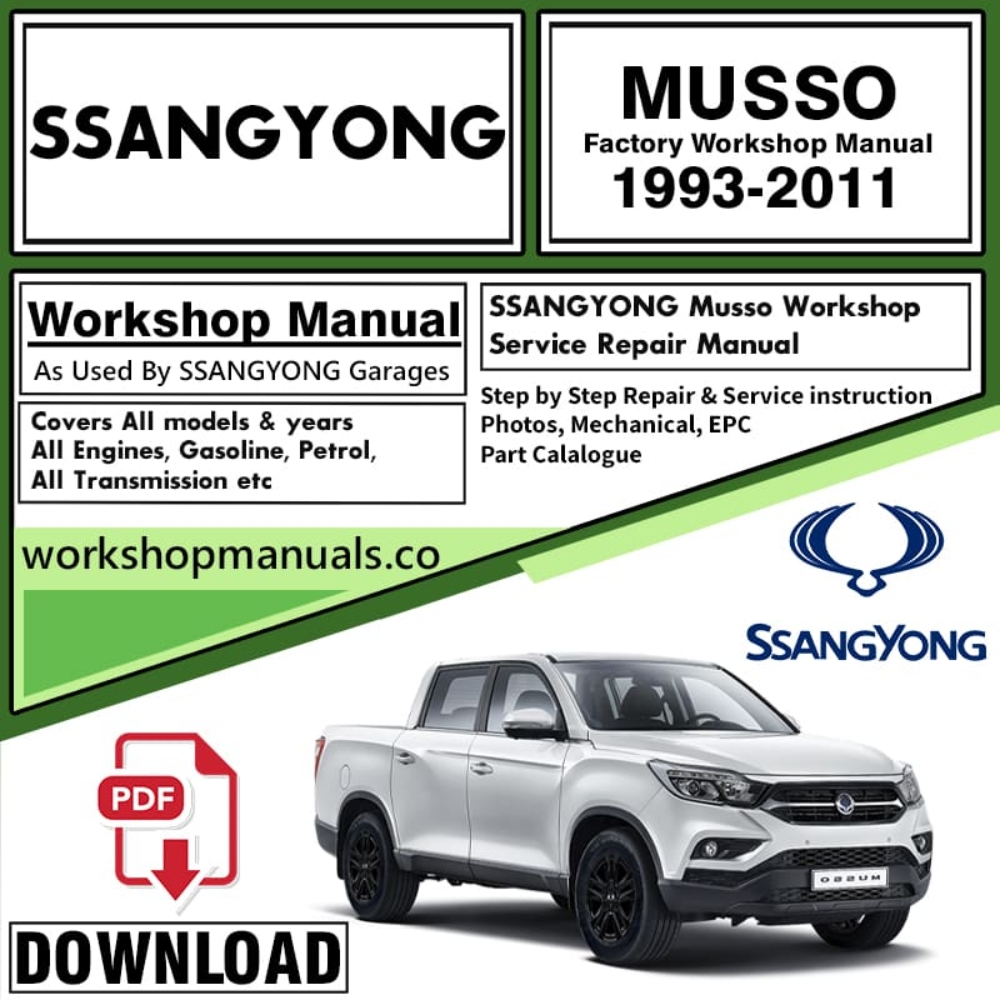 Ssangyong Musso Workshop Repair Manual