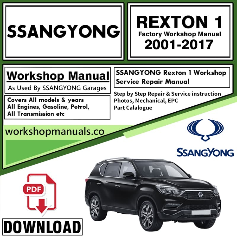 Ssangyong Rexton 1 Workshop Repair Manual