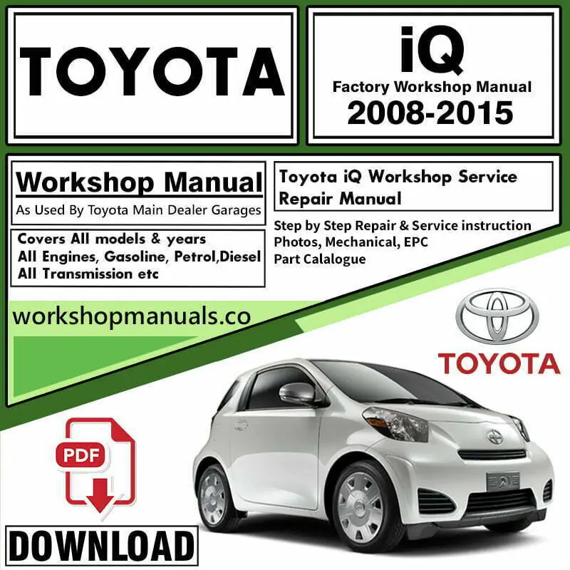 Toyota IQ Workshop Repair Service Manual