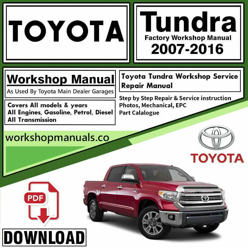 Toyota Tundra Workshop Repair Service Manual