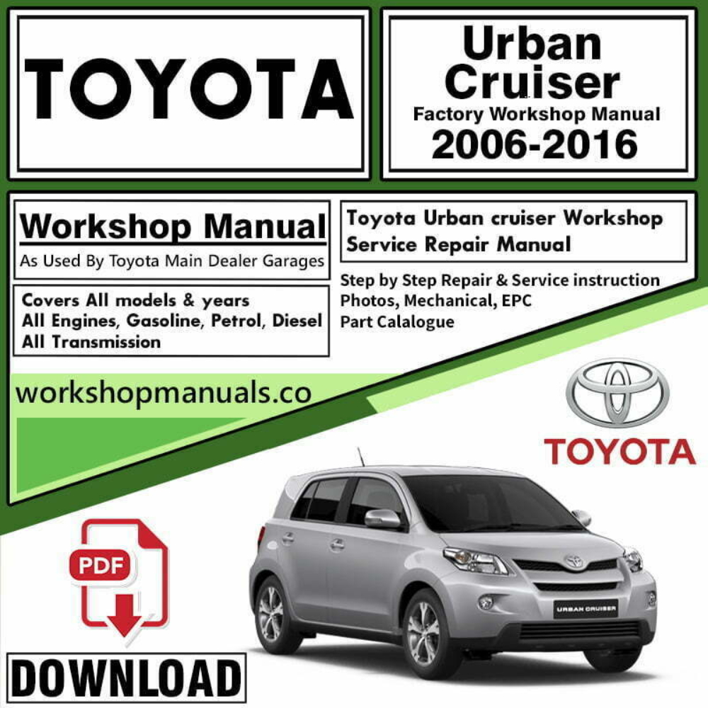 Toyota Urban Cruiser Workshop Repair Manual