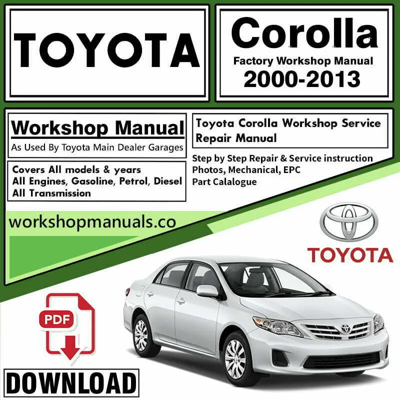 Toyota Corolla Workshop Repair Service Manual
