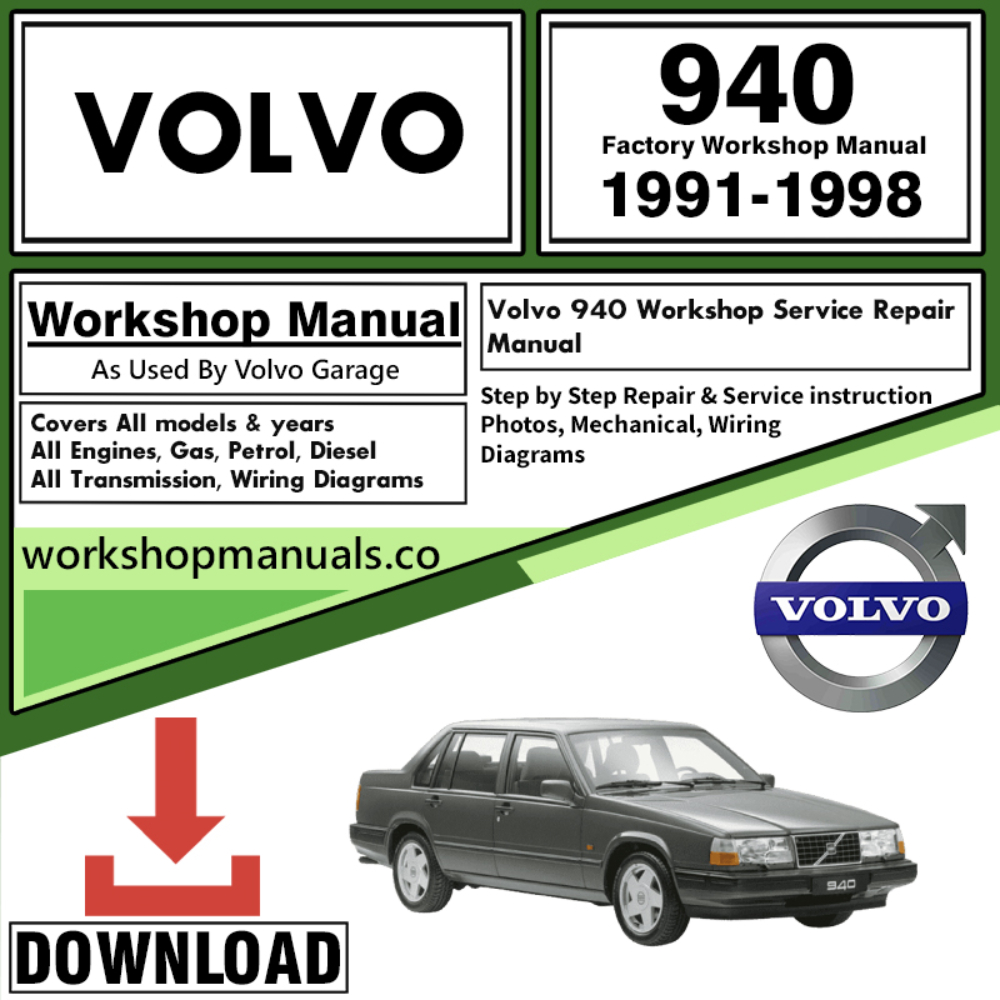 Volvo 940 Workshop Repair Manual Download