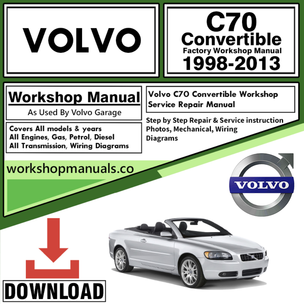 Volvo C70 Convertible Workshop Repair Manual Download