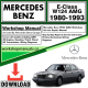 Mercedes E-Class W124 AMG Workshop Repair Manual Download 1980-1993
