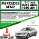 Mercedes E-Class E350 AMG Workshop Repair Manual Download 1980-2011