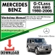 Mercedes G-Class G55 AMG Workshop Repair Manual Download 1980-2006