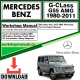 Mercedes G-Class G55 AMG Workshop Repair Manual Download 1980-2011