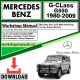 Mercedes G-Class G550 Workshop Repair Manual Download 1980-2009