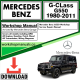 Mercedes G-Class G550 Workshop Repair Manual Download 1980-2011