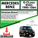 Mercedes G-Class W463 Workshop Repair Manual Download 1990-1994