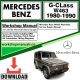 Mercedes G-Class W463 Workshop Repair Manual Download 1980-1990
