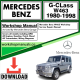 Mercedes G-Class W463 Workshop Repair Manual Download 1980-1998