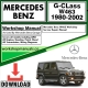 Mercedes G-Class W463 Workshop Repair Manual Download 1980-2002