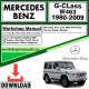 Mercedes G-Class W463 Workshop Repair Manual Download 1980-2009