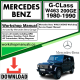 Mercedes G-Class W463 200GE Workshop Repair Manual Download 1980-1990