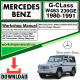 Mercedes G-Class W463 230GE Workshop Repair Manual Download 1980-1991