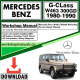 Mercedes G-Class W463 300GD Workshop Repair Manual Download 1980-1990