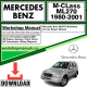 Mercedes M-Class ML270 Workshop Repair Manual Download 1980-2001