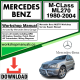 Mercedes M-Class ML270 Workshop Repair Manual Download 1980-2004