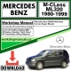 Mercedes M-Class ML320 Workshop Repair Manual Download 1980-1999