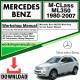 Mercedes M-Class ML350 Workshop Repair Manual Download 1980-2007