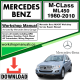 Mercedes M-Class ML450 Workshop Repair Manual Download 1980-2010
