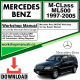 Mercedes M-Class ML500 Workshop Repair Manual Download 1997-2005