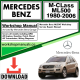 Mercedes M-Class ML500 Workshop Repair Manual Download 1980-2006
