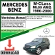 Mercedes M-Class ML55 AMG Workshop Repair Manual Download 1980-2000