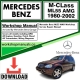 Mercedes M-Class ML55 AMG Workshop Repair Manual Download 1980-2002