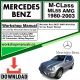 Mercedes M-Class ML55 AMG Workshop Repair Manual Download 1980-2003
