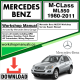 Mercedes M-Class ML550 Workshop Repair Manual Download 1980-2011