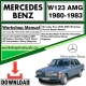 Mercedes E-Class W123 AMG Workshop Repair Manual Download 1980-1983