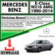 Mercedes E-Class W210 AMG Workshop Repair Manual Download 1980-2014
