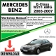 Mercedes E-Class W211 AMG Workshop Repair Manual Download 2003-2007