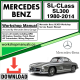 Mercedes SL-Class SL300 Workshop Repair Manual Download 1980-2014
