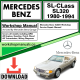 Mercedes SL-Class SL320 Workshop Repair Manual Download 1980-1994
