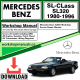 Mercedes SL-Class SL320 Workshop Repair Manual Download 1980-1996