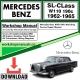 Mercedes SL-Class W110 190c Workshop Repair Manual Download 1962-1965