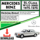 Mercedes SL-Class W123 200D Workshop Repair Manual Download 1975-1976