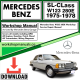Mercedes SL-Class W123 280E Workshop Repair Manual Download 1975-1978