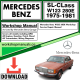Mercedes SL-Class W123 280E Workshop Repair Manual Download 1975-1981