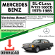 Mercedes SL-Class W123 300CD Workshop Repair Manual Download 1975-1985