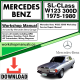 Mercedes SL-Class W123 300D Workshop Repair Manual Download 1975-1980