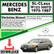 Mercedes SL-Class W123 300TD Workshop Repair Manual Download 1975-1987