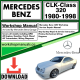 Mercedes CLK-Class 320 Workshop Repair Manual Download 1980-1998