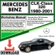 Mercedes CLK-Class 320 Workshop Repair Manual Download 1980-2001